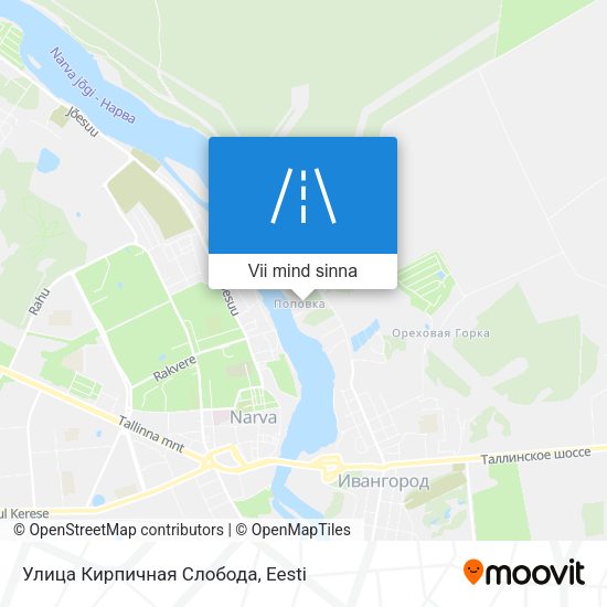 Улица Кирпичная Слобода kaart