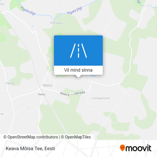 Keava Mõisa Tee kaart