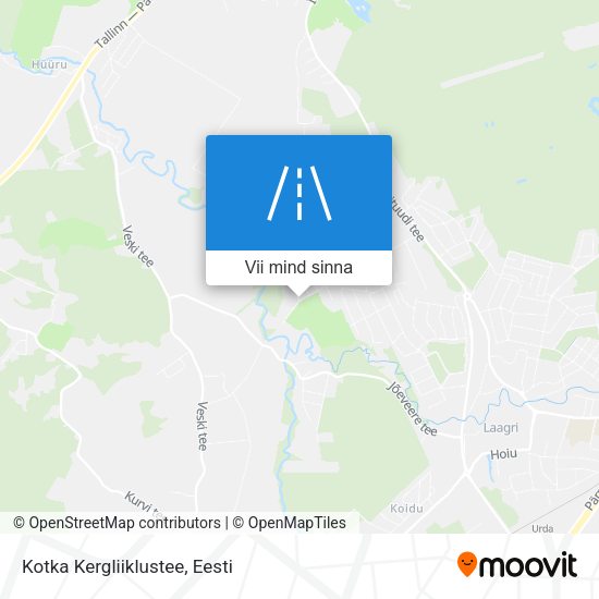 Kotka Kergliiklustee kaart