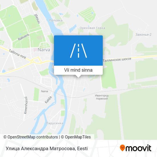 Улица Александра Матросова kaart