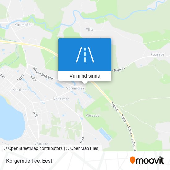 Kõrgemäe Tee kaart