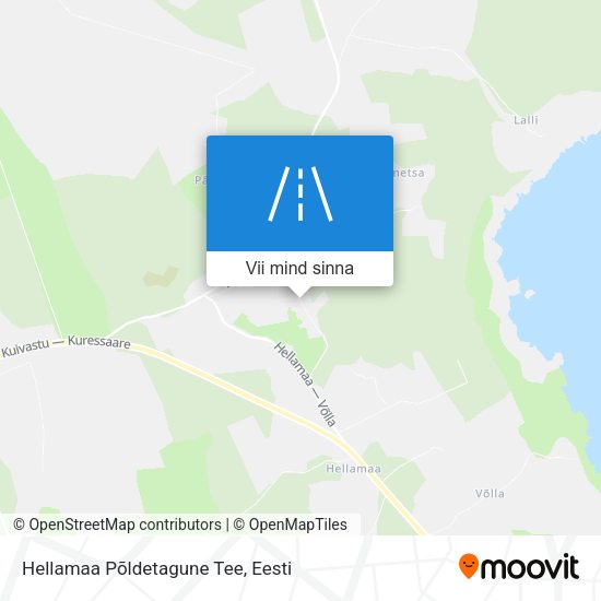Hellamaa Põldetagune Tee kaart