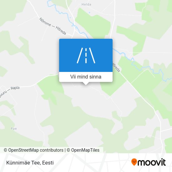 Künnimäe Tee kaart