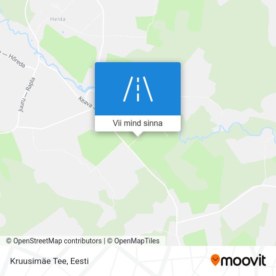 Kruusimäe Tee kaart