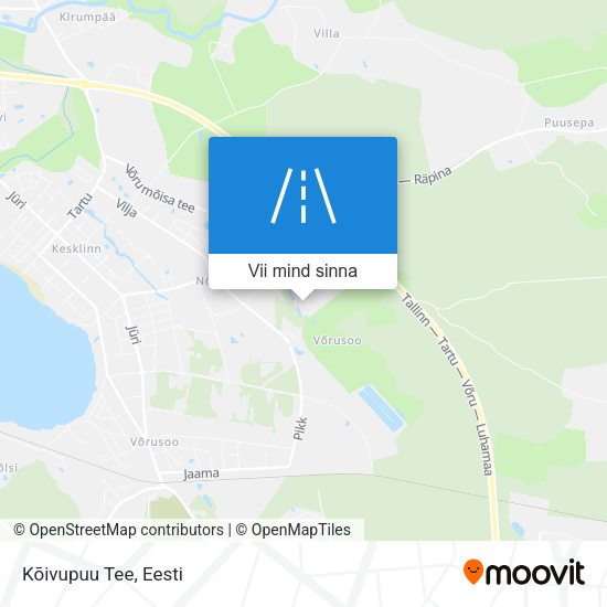 Kõivupuu Tee kaart