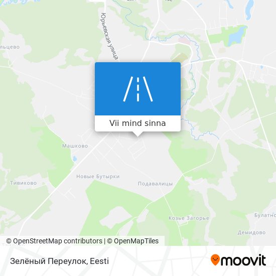 Зелёный Переулок kaart