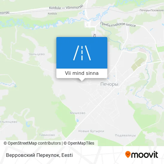 Верровский Переулок kaart
