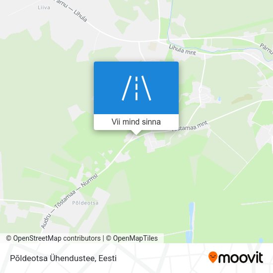 Põldeotsa Ühendustee kaart