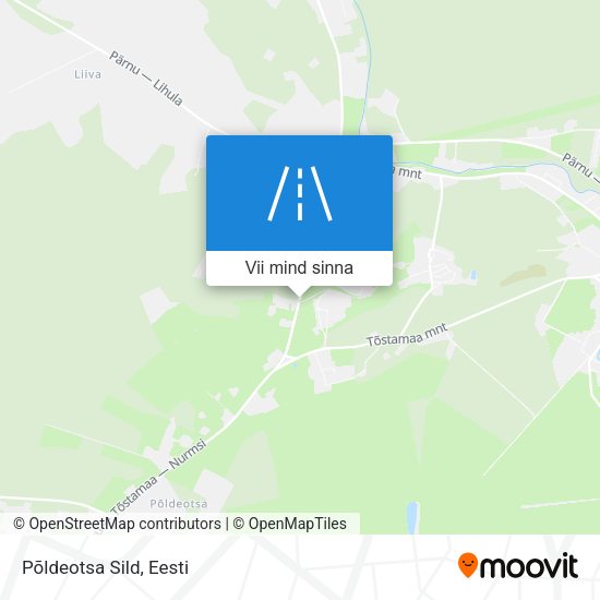 Põldeotsa Sild kaart