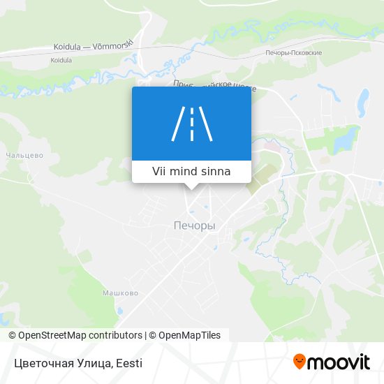 Цветочная Улица kaart
