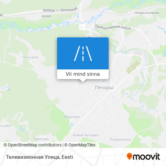 Телевизионная Улица kaart