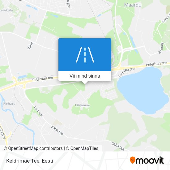Keldrimäe Tee kaart
