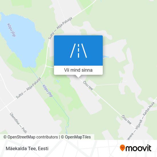Mäekalda Tee kaart