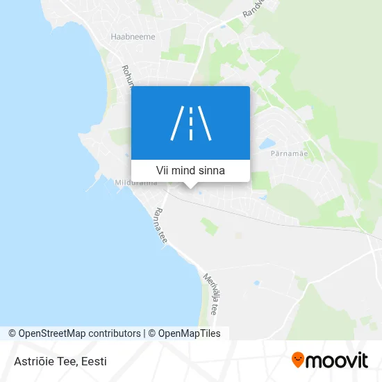 Astriõie Tee kaart