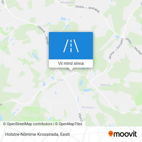 Holstre-Nõmme Krossirada kaart