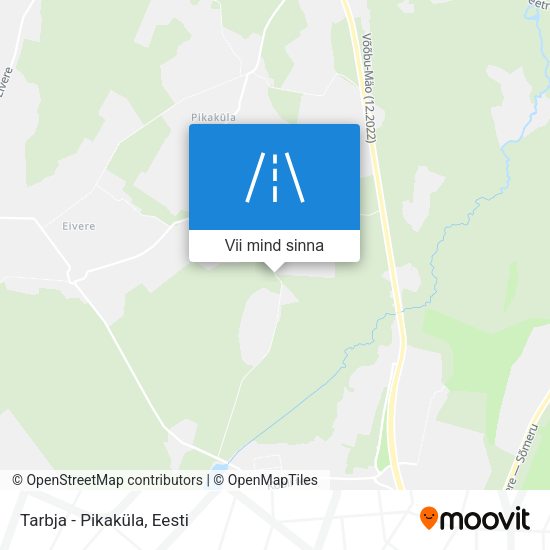 Tarbja - Pikaküla kaart