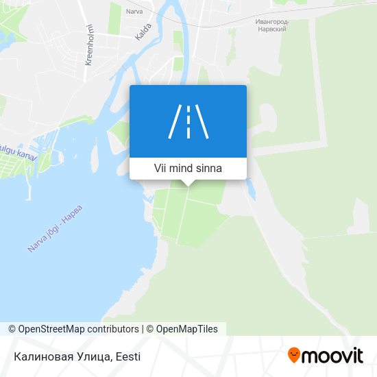 Калиновая Улица kaart
