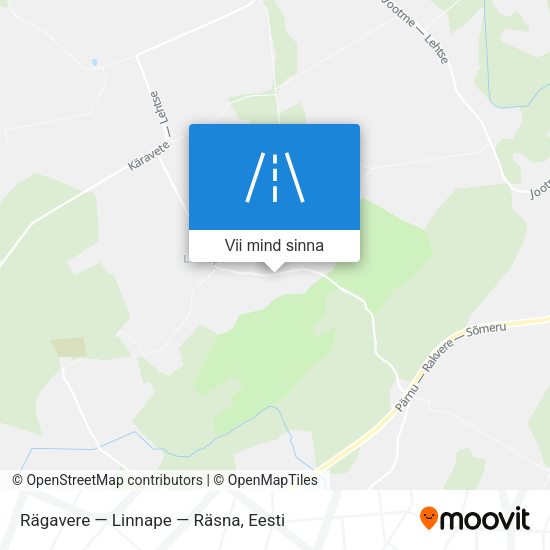 Rägavere — Linnape — Räsna kaart