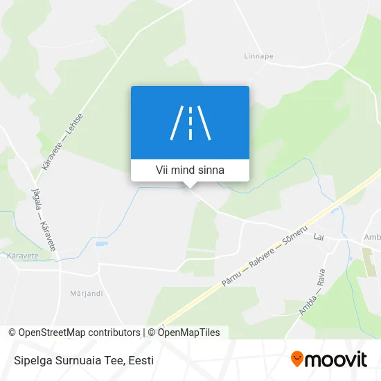 Sipelga Surnuaia Tee kaart