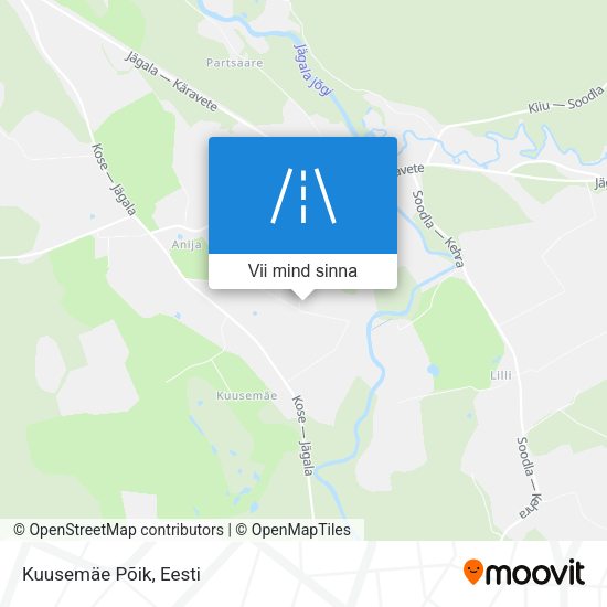 Kuusemäe Põik kaart