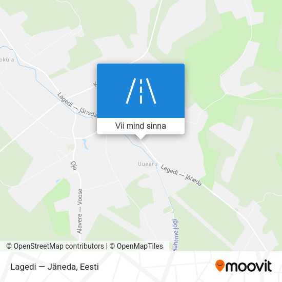 Lagedi — Jäneda kaart