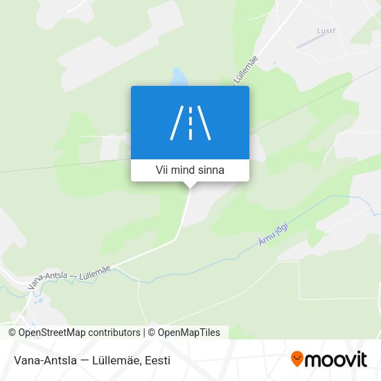 Vana-Antsla — Lüllemäe kaart