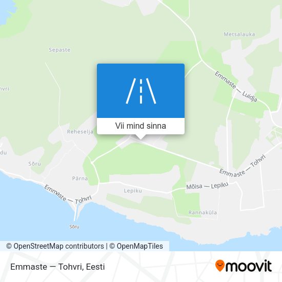 Emmaste — Tohvri kaart