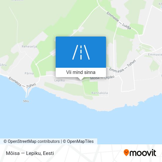 Mõisa — Lepiku kaart