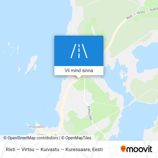 Risti — Virtsu — Kuivastu — Kuressaare kaart