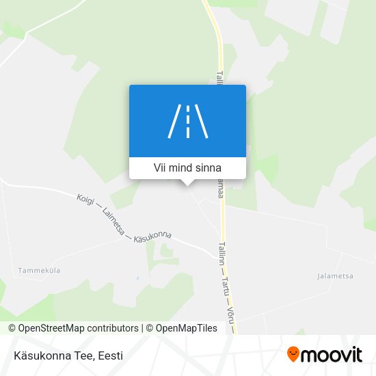 Käsukonna Tee kaart