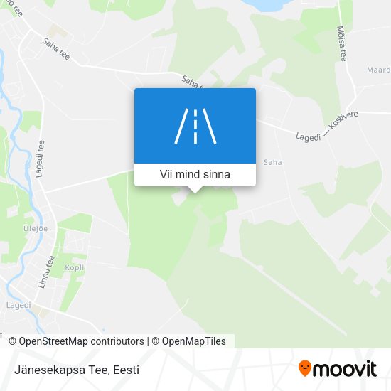 Jänesekapsa Tee kaart