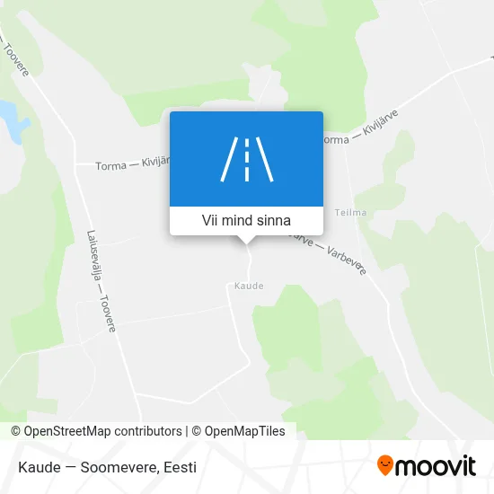 Kaude — Soomevere kaart