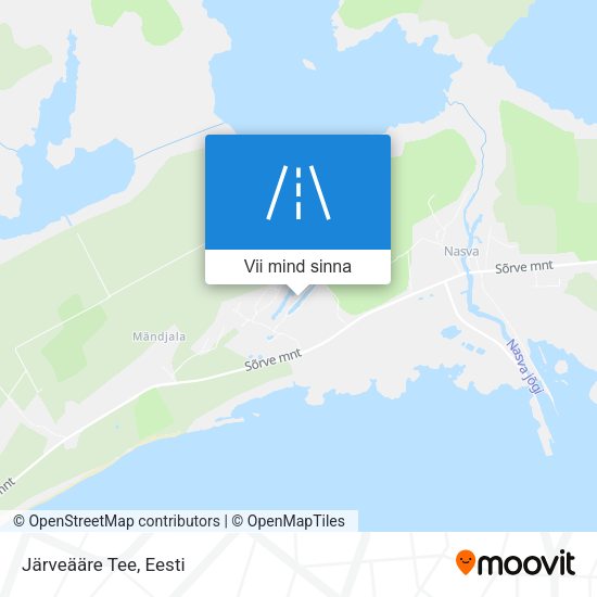 Järveääre Tee kaart