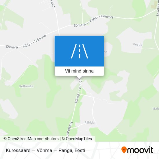Kuressaare — Võhma — Panga kaart