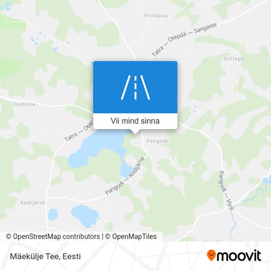 Mäekülje Tee kaart