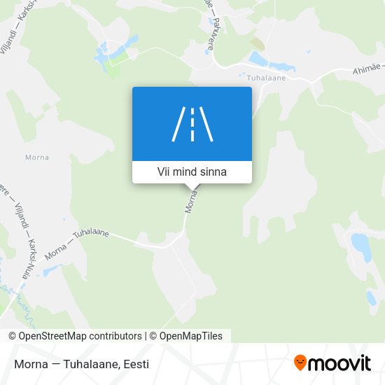 Morna — Tuhalaane kaart