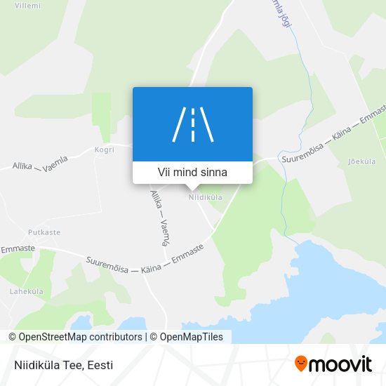 Niidiküla Tee kaart