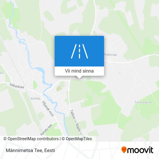 Männimetsa Tee kaart