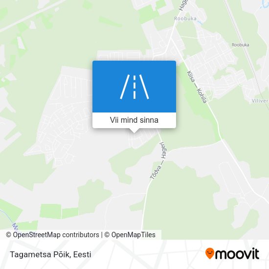 Tagametsa Põik kaart