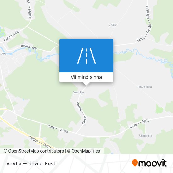 Vardja — Ravila kaart