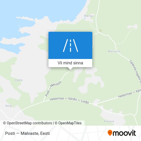 Posti — Malvaste kaart