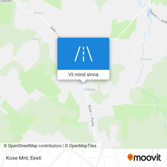 Kose Mnt kaart