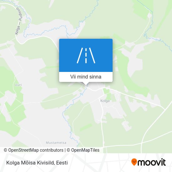 Kolga Mõisa Kivisild kaart
