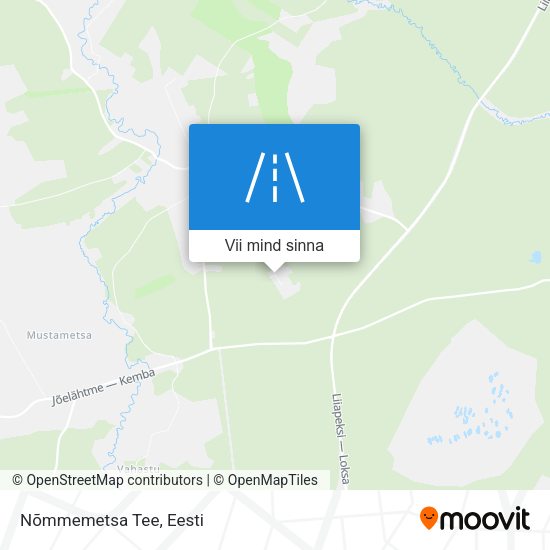 Nõmmemetsa Tee kaart