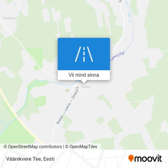Väänikvere Tee kaart
