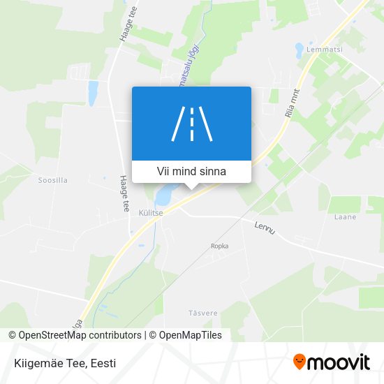 Kiigemäe Tee kaart