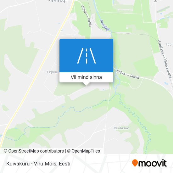 Kuivakuru - Viru Mõis kaart