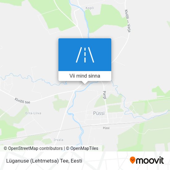 Lüganuse (Lehtmetsa) Tee kaart