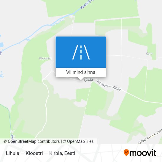 Lihula — Kloostri — Kirbla kaart