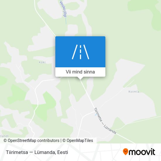 Tiirimetsa — Lümanda kaart